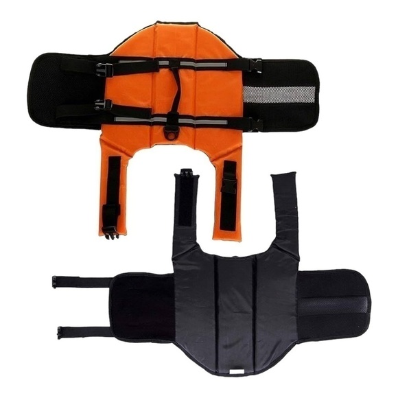 Dog Life Jacket Vest Orange Size M - Picture 3 of 7